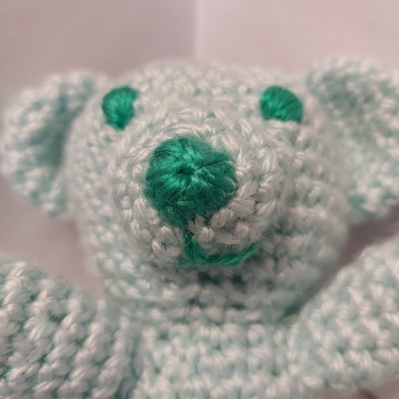 Tiny Mint Teddy Bear - Picture 4 of 6